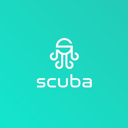 Scuba design with the title 'Bold and minimal logo for Scuba Intelligence.'