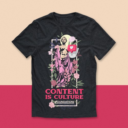 Clothing illustration with the title 'Illustration for startup swag'