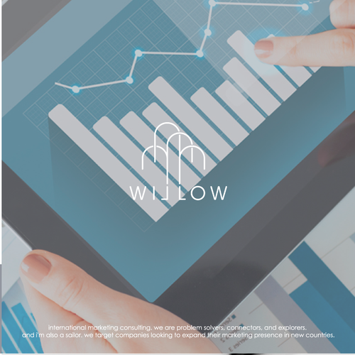 Willow logo with the title 'International marketing consulting the name is WILLOW'