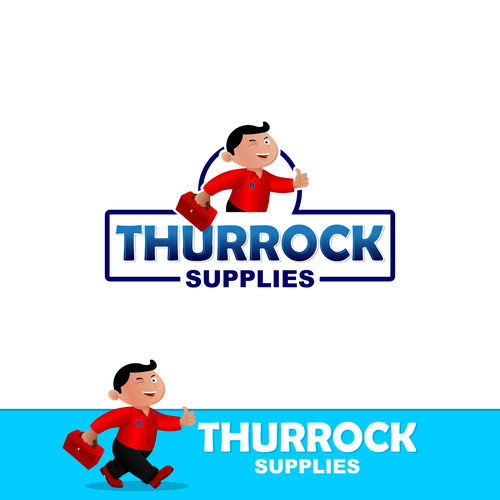 Supply logo with the title 'mascot design'