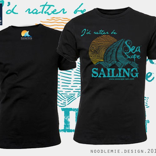 Travel t-shirt with the title 'Create the next clothing or merchandise design for SeaScape Sailing'