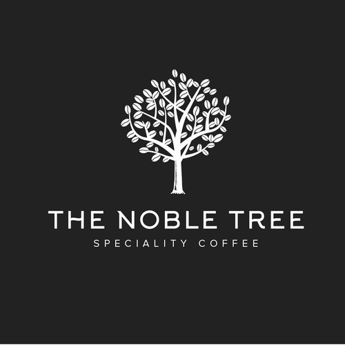 Coffee logo with the title 'logo concept for Noble tree cofee'