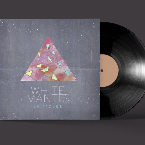 Vinyl record design with the title 'ALBUM design'