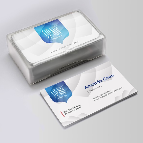 Name card design with the title 'Name Card Design for Stewed Edible Bird's Nest (Cherish inc)'