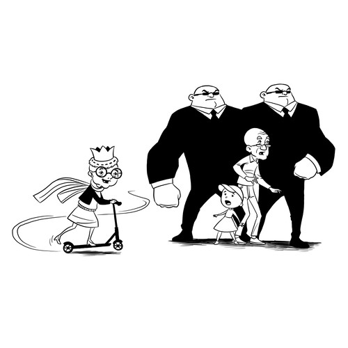 Children artwork with the title 'Illustration'