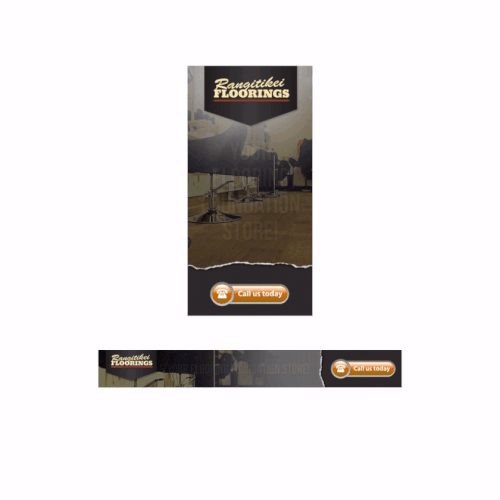 Animated GIF design with the title 'Rangkity Flooring - banner ads'