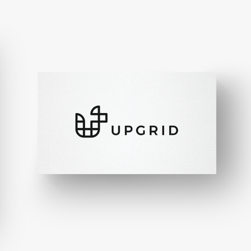 Contemporary logo with the title 'Upgrid'