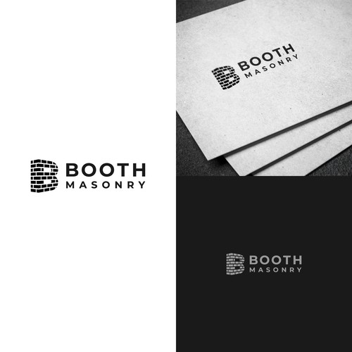 Brick design with the title 'Booth Masonry'