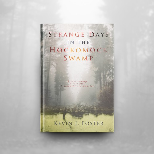 Horror book cover with the title 'Strange Days in the Hockomock Swamp'