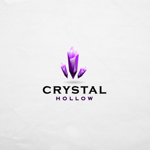 Transparent design with the title 'Crystal Hollow'