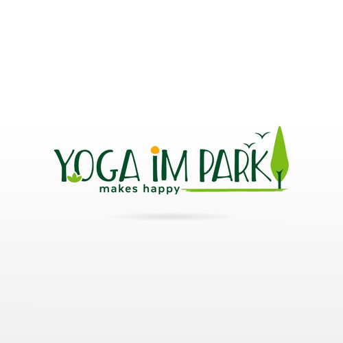 Exercise logo with the title 'Yoga I'm Park logo'