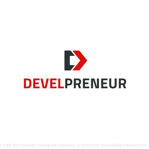 Programming design with the title 'Logo design for development platform'