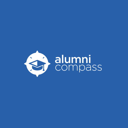 Study logo with the title 'Alumni compass logo concept'