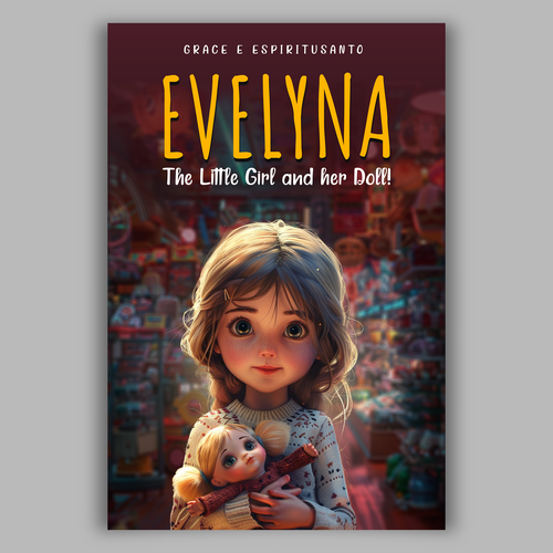 Doll design with the title 'children book'