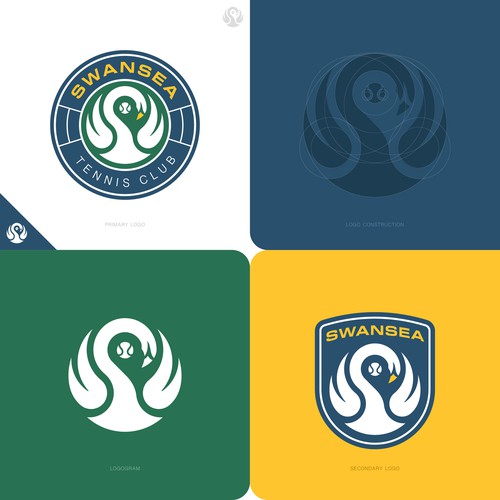 Tennis logo with the title 'Swansea Tennis Club'