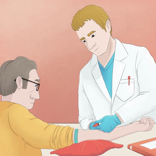 Medical artwork with the title 'illustration for book'