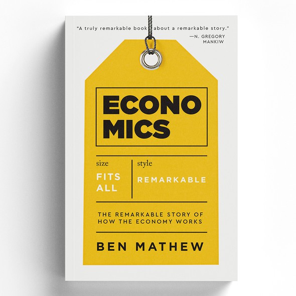 Yellow book cover with the title 'ECONOMICS'