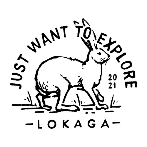 Badge t-shirt with the title 'Vintage badge for LOKAGA tshirt design'