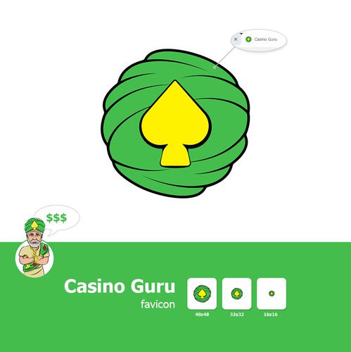 Favicon design with the title 'Casino Guru'