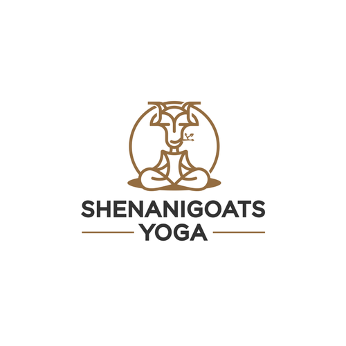 Goat design with the title 'ShenaniGoats Yoga'