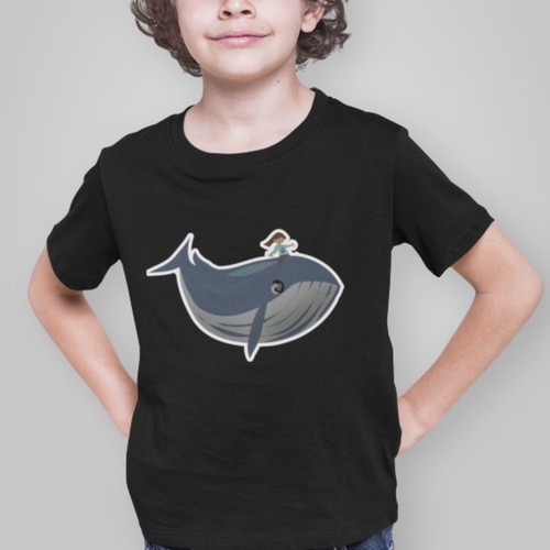 Kids' t-shirt with the title 'Whale Tshirt'
