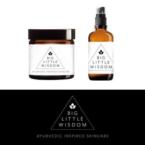 Simple brand with the title 'Big Little Wisdom - Logo Design'