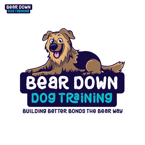 Design with the title 'Design a soft simple illustration of our mascot for a logo/brand for a women owned dog training business'