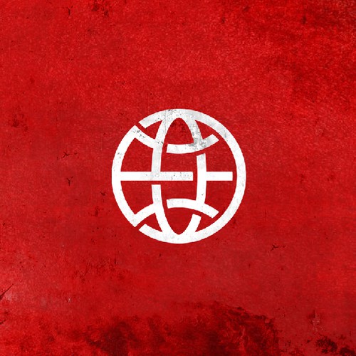 Globe logo with the title 'Strong Minimalist Monogram Design for Occupy Earth Movement'