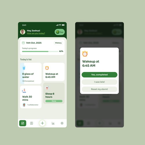 IOS design with the title 'Task Management for Teams & Friends'