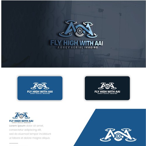 Drone brand with the title 'Fly High with AAI'