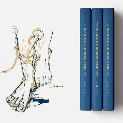 Anchor design with the title 'Book Cover and illustrations'