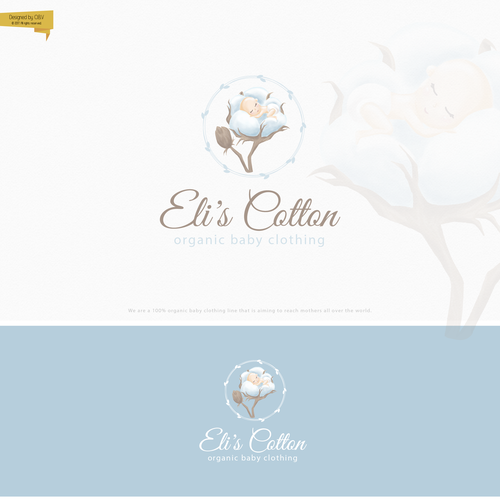 Baby clothing logo with the title 'Modern and cute logo for the baby clothing company'