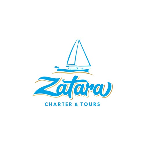 Hotel logo with the title 'Logo Zatara Charter & Tours'
