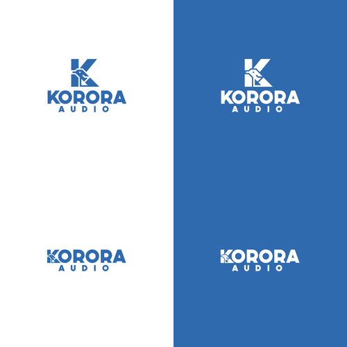 Penguin logo with the title 'Logo Concept for A Music Gear Company'