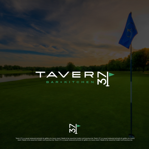 Golf logo with the title 'Tavern 37 Logo'