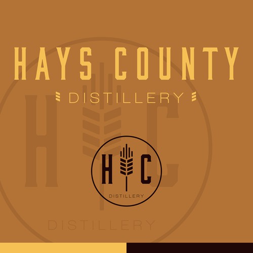 Barley logo with the title 'Hays County Distillery'