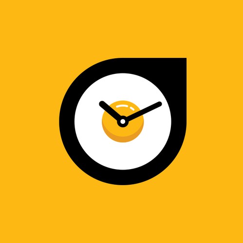 clock logo design