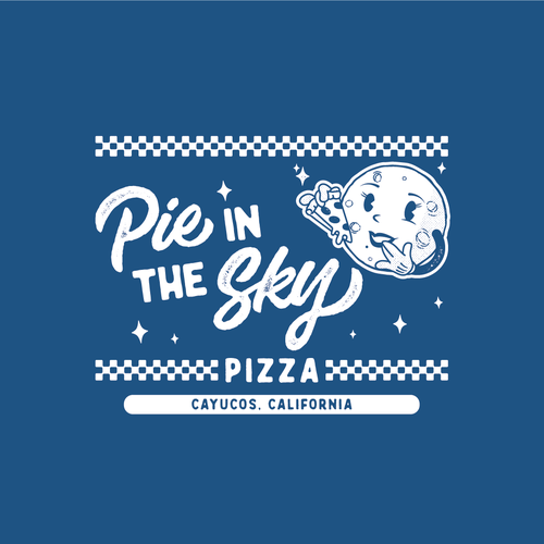 Pie design with the title 'Awesome Pizza Place'