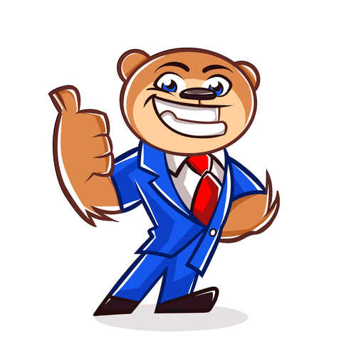 Suit design with the title 'Attractive Trusting Lawyer Bear MASCOT'