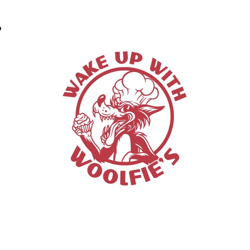 Chef hat logo with the title 'woolfies'