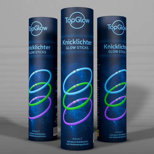 Game packaging with the title 'Modern package design concept for TopGlow'