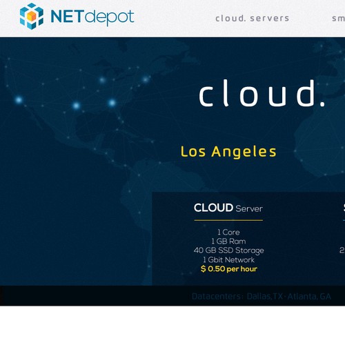 CSS3 website with the title 'HomePage :: NETdepot'