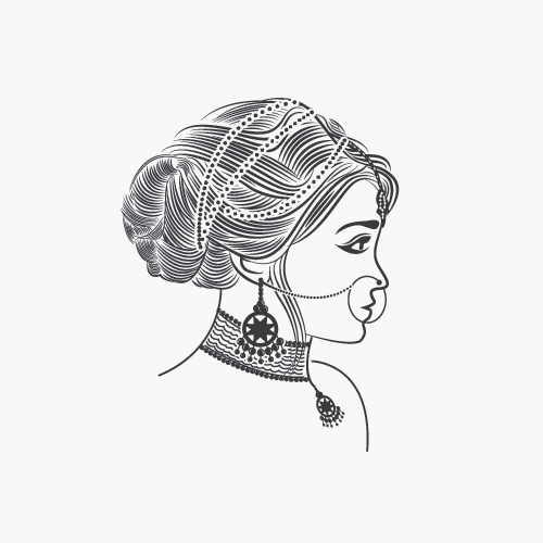 Makeup logo with the title 'elegant logo design for Lavanya '