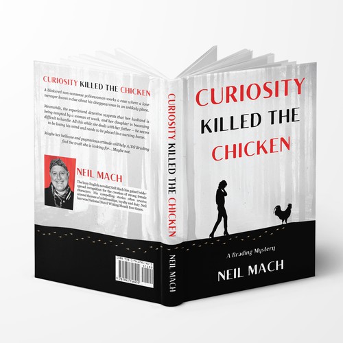 Detective book cover with the title 'Curiosity Killed The Chicken Book Cover'