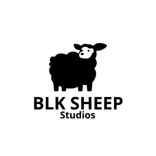 Design with the title 'BLK SHEEP Logo'