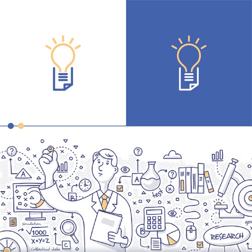 Thinking design with the title 'Logo for a website for inventors and unconventional thinkers!'