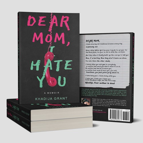 Young adult book cover with the title 'Book cover for a Young Adult Memoir'