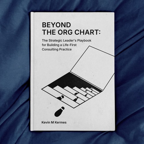 Black and white book cover with the title 'Book Cover for Gen X Professionals Creating Their Next Chapter.'