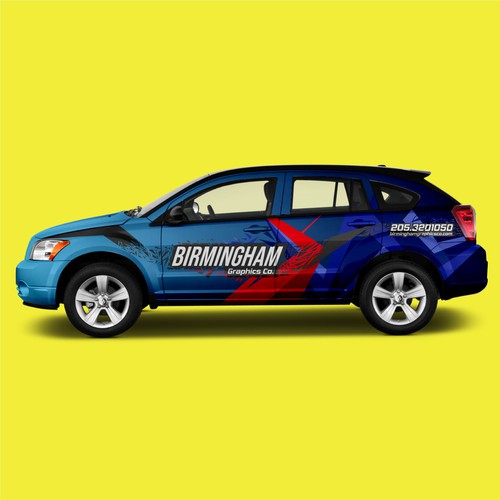 Wallpaper design with the title 'Car Wrap concept'