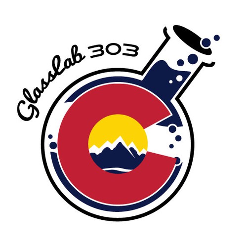 Denver logo with the title 'Unique logo for glass'